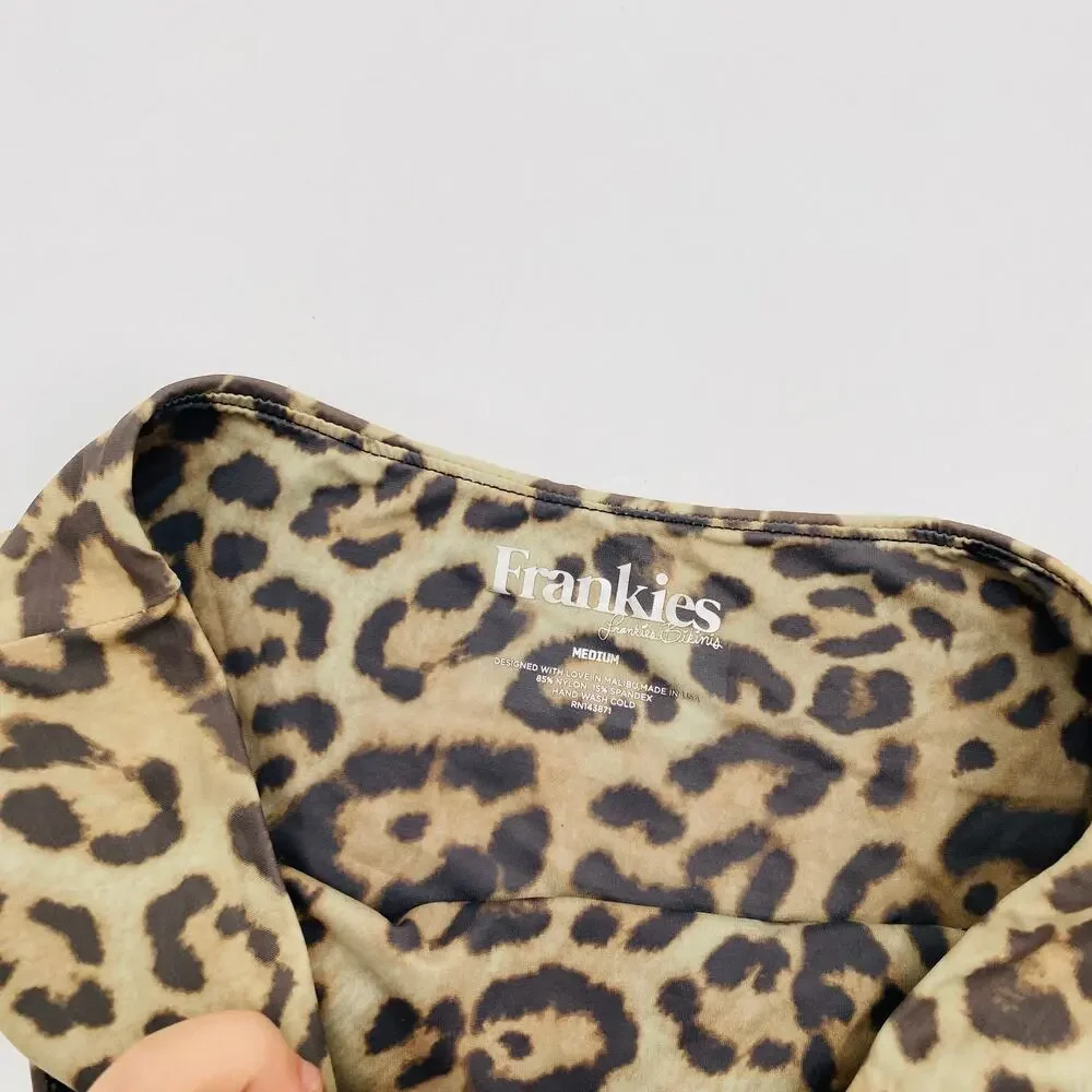 Frankie's Bikinis cheetah high waisted bikini bottoms